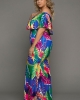Oversized Tropical Palms Mermaid Dress & Gown (plus size)